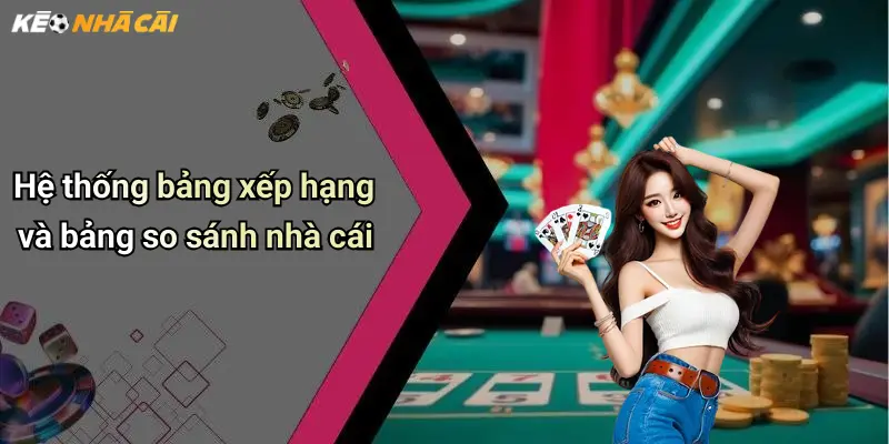 Hệ thống bảng xếp hạng và bảng so sánh nhà cái